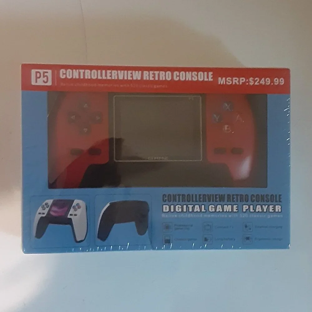 P5 Retro Console Controller (Red) - Picture 1 of 4